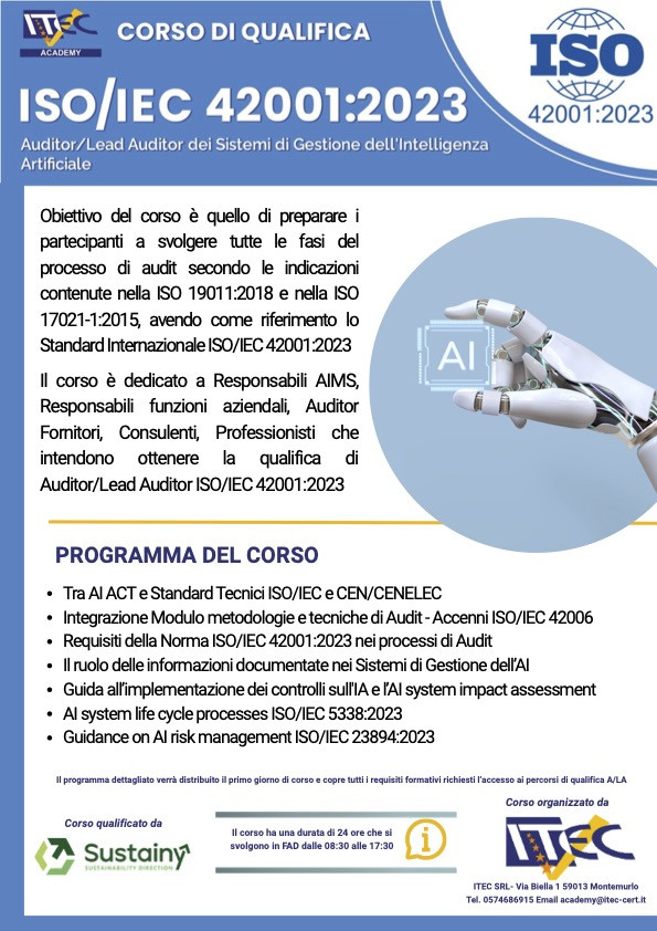 Corso A/LA 42001:2023