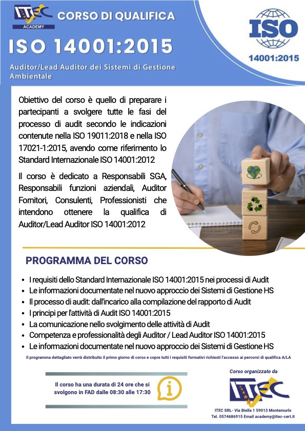 Corso A/LA 14001